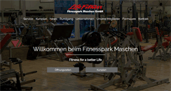 Desktop Screenshot of fitnessparkmaschen.de